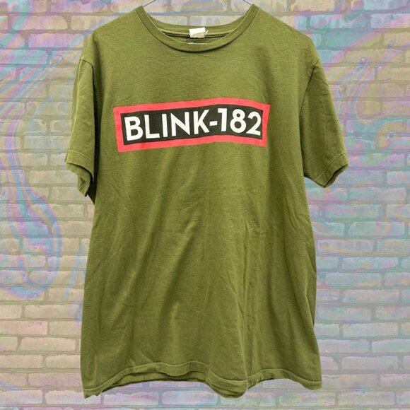 Blink 182 Bunny Print Band Logo 90s Rock Grunge Made in USA Merch Medium Shirt - Picture 2 of 5